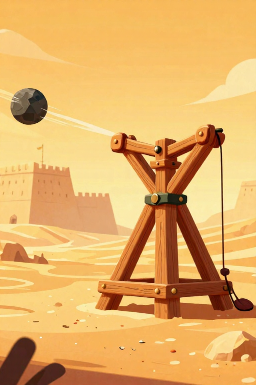 Catapult aiming mechanic