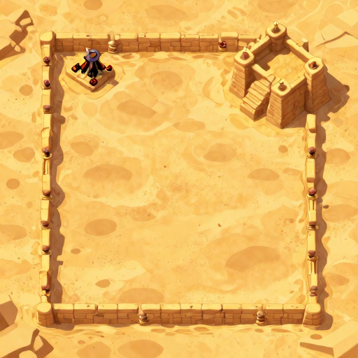 Ancient Egyptian level map strategic overview