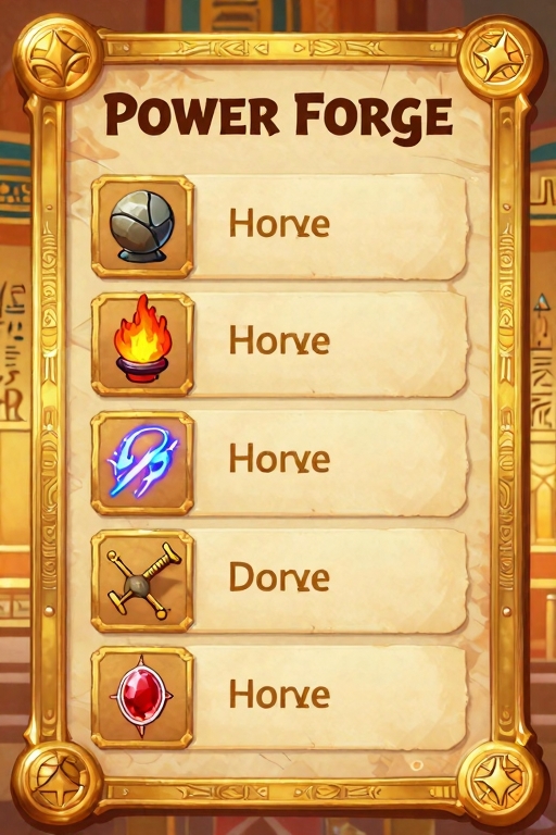 Power Forge upgrade interface